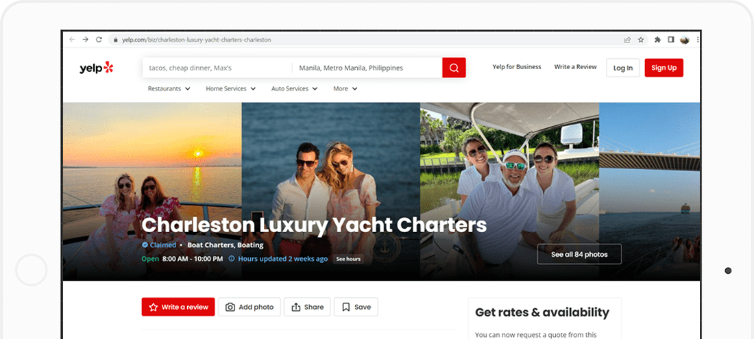 Case Study Charleston Luxury Yacht Charters - Tiburon Data